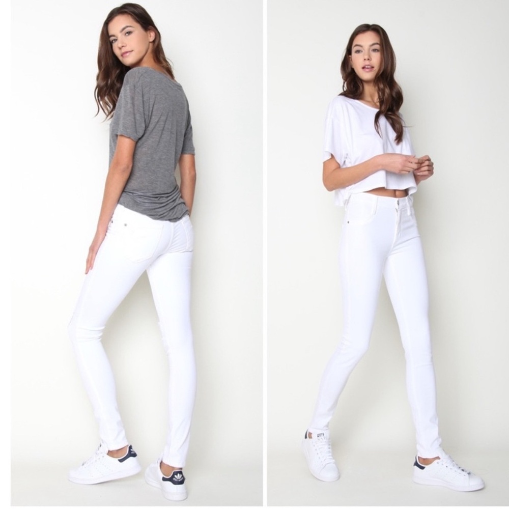 James Jeans Twiggy Frost White Jeans Size 26